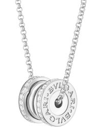 BVLGARI - And Diamond B.Zero1 Pendant Necklace - Lyst