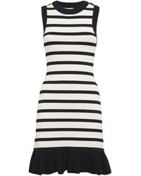Sandro - Knitted Striped Mini Dress - Lyst