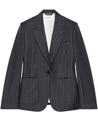 Givenchy - Wool Pinstripe Single-Breasted Blazer - Lyst