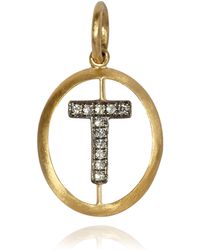 Annoushka - And Diamond Initial T Pendant - Lyst