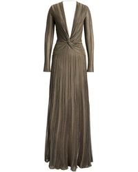 Ralph Lauren - Metallic Silk Dabney Gown - Lyst
