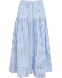Doen - Organic Cotton Stripe Marceline Maxi Skirt - Lyst