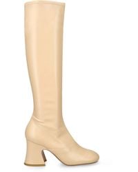 Chloé - Leather Janis Over-The-Knee Boots 80 - Lyst