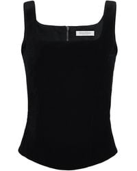 Max Mara - Velvet Bustier Top - Lyst