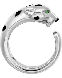 Cartier - Medium, Tsavorite Garnet And Onyx Panthère De Ring - Lyst