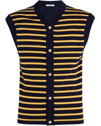Wales Bonner - Wool Kamau Sleeveless Cardigan - Lyst