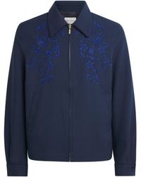 Drole de Monsieur - Embroidered Bomber Jacket - Lyst
