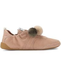 Chloé - Suede Kick Ballerina Sneakers - Lyst