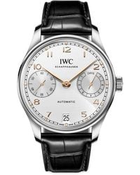 IWC Schaffhausen - Stainless Steel Portugieser Automatic Watch 42mm - Lyst