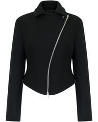 Alaïa - Double-Faced Wool Biker Jacket - Lyst