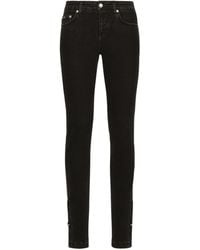 Dolce & Gabbana - Low-Rise Skinny Jeans - Lyst