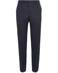 Pal Zileri - Wool Slim Tailored Trousers - Lyst