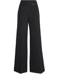 Sandro - High-Rise Wide-Leg Trousers - Lyst