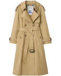 Burberry - Long Gabardine Fitzrovia Trench Coat - Lyst