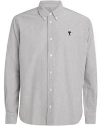 Ami Paris - Cotton Logo Button-Down Shirt - Lyst