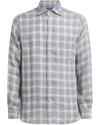 Ralph Lauren - Linen Check Shirt - Lyst