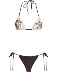 Zimmermann - Beaded Mahon Triangle Bikini - Lyst