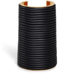 Alaïa - Large Lambskin Cuff Bracelet - Lyst