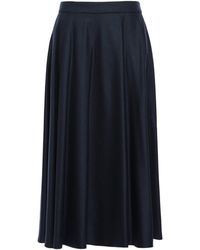 Max Mara - Virgin Wool Midi Skirt - Lyst