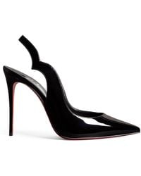 Christian Louboutin - Hot Chick Sling Patent Slingback Pumps 100 - Lyst