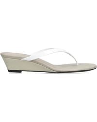 Christopher Esber - Leather Scala Wedge Sandals 45 - Lyst