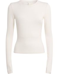 Skims - Cotton-Blend Long-Sleeve T-Shirt - Lyst