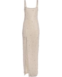 Clio Peppiatt - Embellished Pamela Midi Dress - Lyst