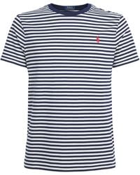 Polo Ralph Lauren - Cotton Stripe Polo Pony Slim T-Shirt - Lyst