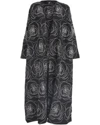Eskandar - Linen-Cotton Embroidered Coat - Lyst