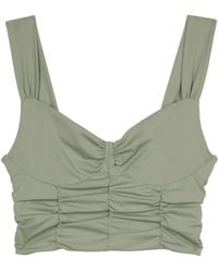 The Kooples - Ruched Crop Top - Lyst
