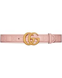 Gucci - GG Marmont Matelassé Wide Belt - Lyst