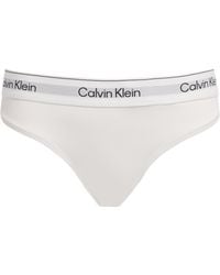 Calvin Klein - Cotton-Blend Icon Thong - Lyst