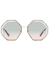 Chloé - Poppy Octagonal Sunglasses - Lyst