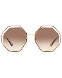 Chloé - Poppy Octagonal Sunglasses - Lyst