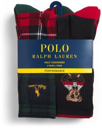 Polo Ralph Lauren - Royal Holiday Bear Performance Ankle Socks - Lyst