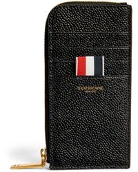 Thom Browne - Leather Half-Zip Wallet - Lyst
