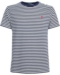 Polo Ralph Lauren - Cotton Stripe Polo Pony Slim T-Shirt - Lyst