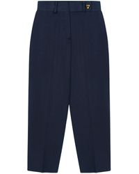 Aeron - Cropped Straight Madeleine Trousers - Lyst