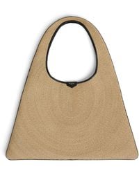 Alaïa - Raffia Hobo Tote Bag - Lyst