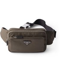 Prada - Re-Nylon And Saffiano Leather Belt Bag - Lyst