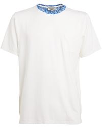 Homebody - Contrast-neck Lounge T-shirt - Lyst