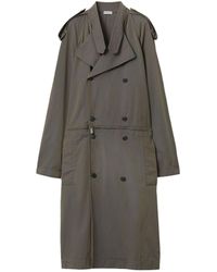 Burberry - Cotton-linen Trench Dress - Lyst