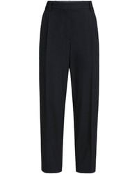 Brunello Cucinelli - Wool-Blend Straight Trousers - Lyst