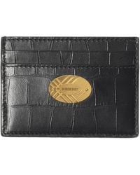 Burberry - Lambskin Croc-Embossed Cotswolds Card Holder - Lyst
