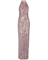 Pamella Roland - Sequin-embellished Halterneck Gown - Lyst