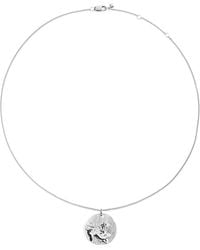 Monica Vinader - Sterling Leo Zodiac Necklace - Lyst