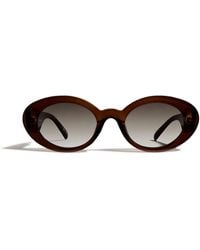 Le Specs - Nouveau Vie Oval Sunglasses - Lyst