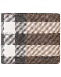 Burberry - Check E-Canvas Bifold Wallet - Lyst