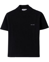 Miu Miu - Cashmere Short-Sleeve Sweater - Lyst