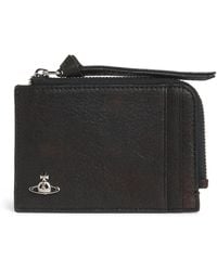 Vivienne Westwood - Leather Zipped Logo Card Holder - Lyst